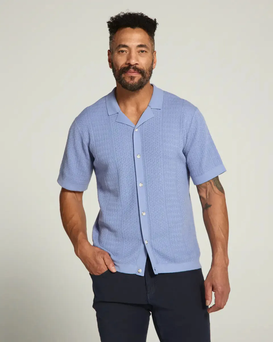 7 DIAMONDS  Jonas polo button sweater
