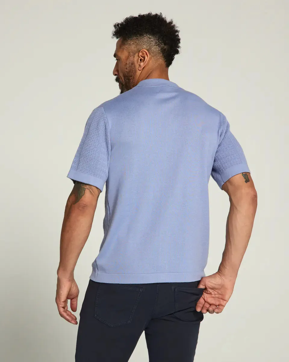 7 DIAMONDS  Jonas polo button sweater