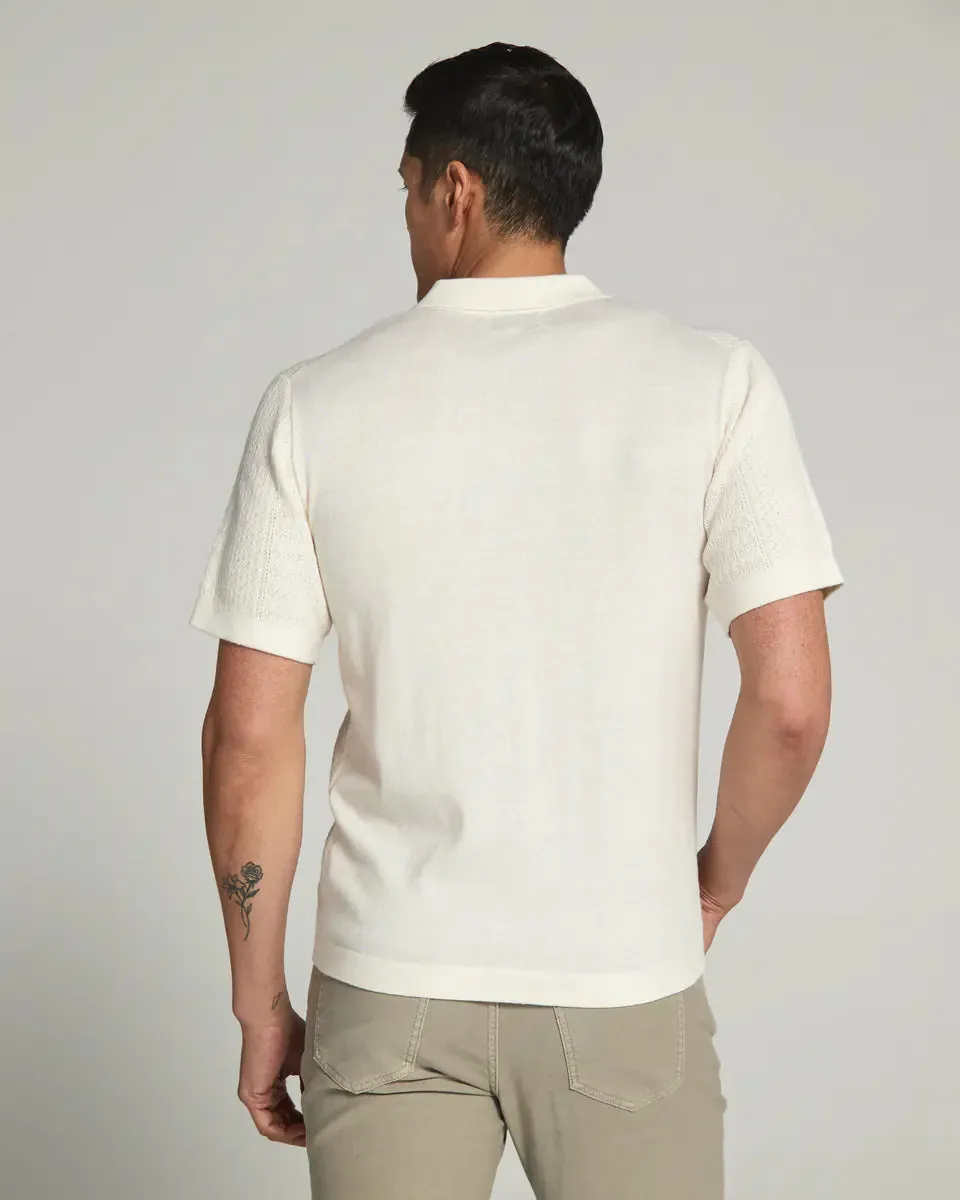 7 DIAMONDS  Jonas polo button sweater