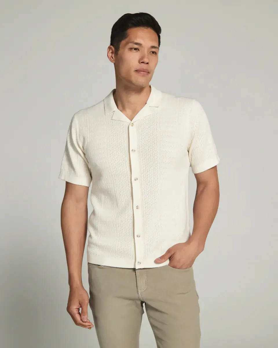 7 DIAMONDS  Jonas polo button sweater