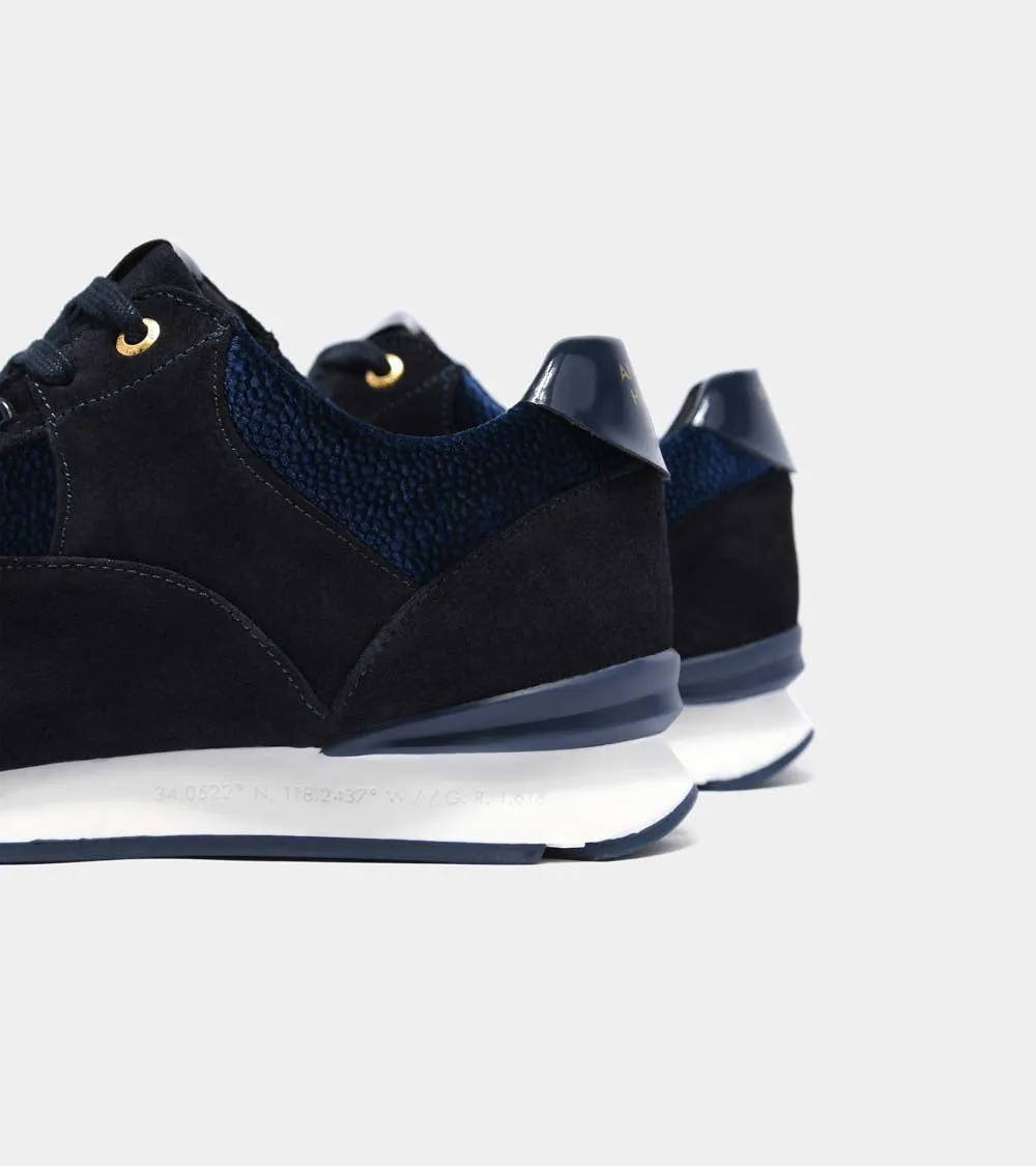 Belter | Dark Navy Stingray Emboss Velvet AHP211-52