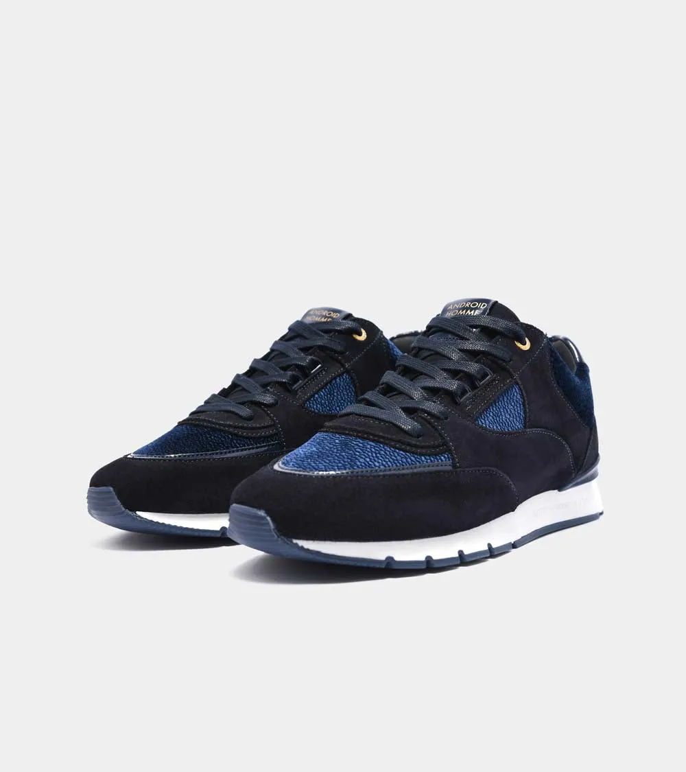 Belter | Dark Navy Stingray Emboss Velvet AHP211-52