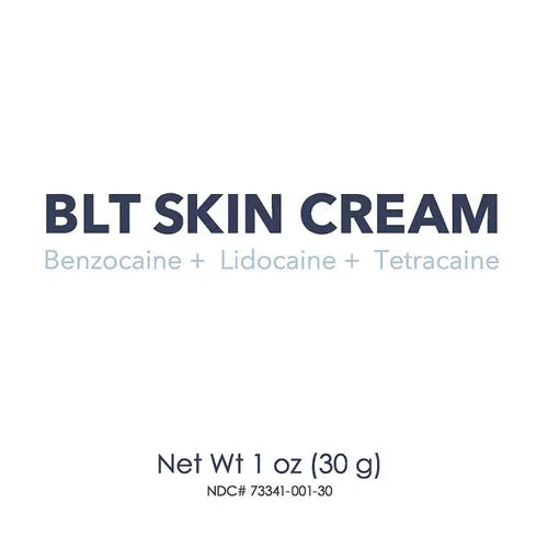 BLT Skin Cream with Benzocaine, Lidocaine and Tetracaine 30 gram Jar