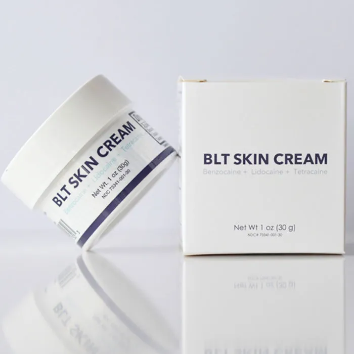 BLT Skin Cream with Benzocaine, Lidocaine and Tetracaine 30 gram Jar