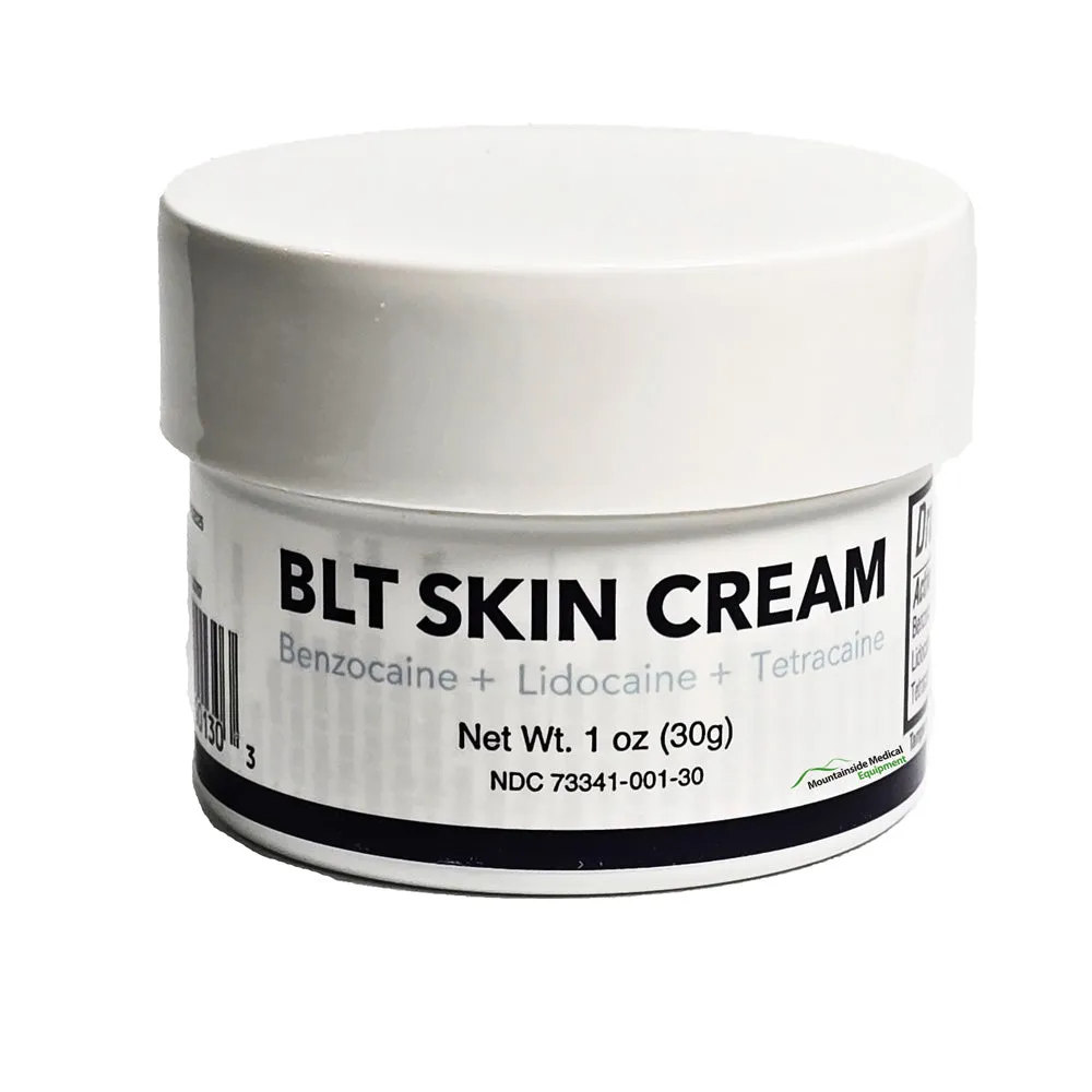 BLT Skin Cream with Benzocaine, Lidocaine and Tetracaine 30 gram Jar