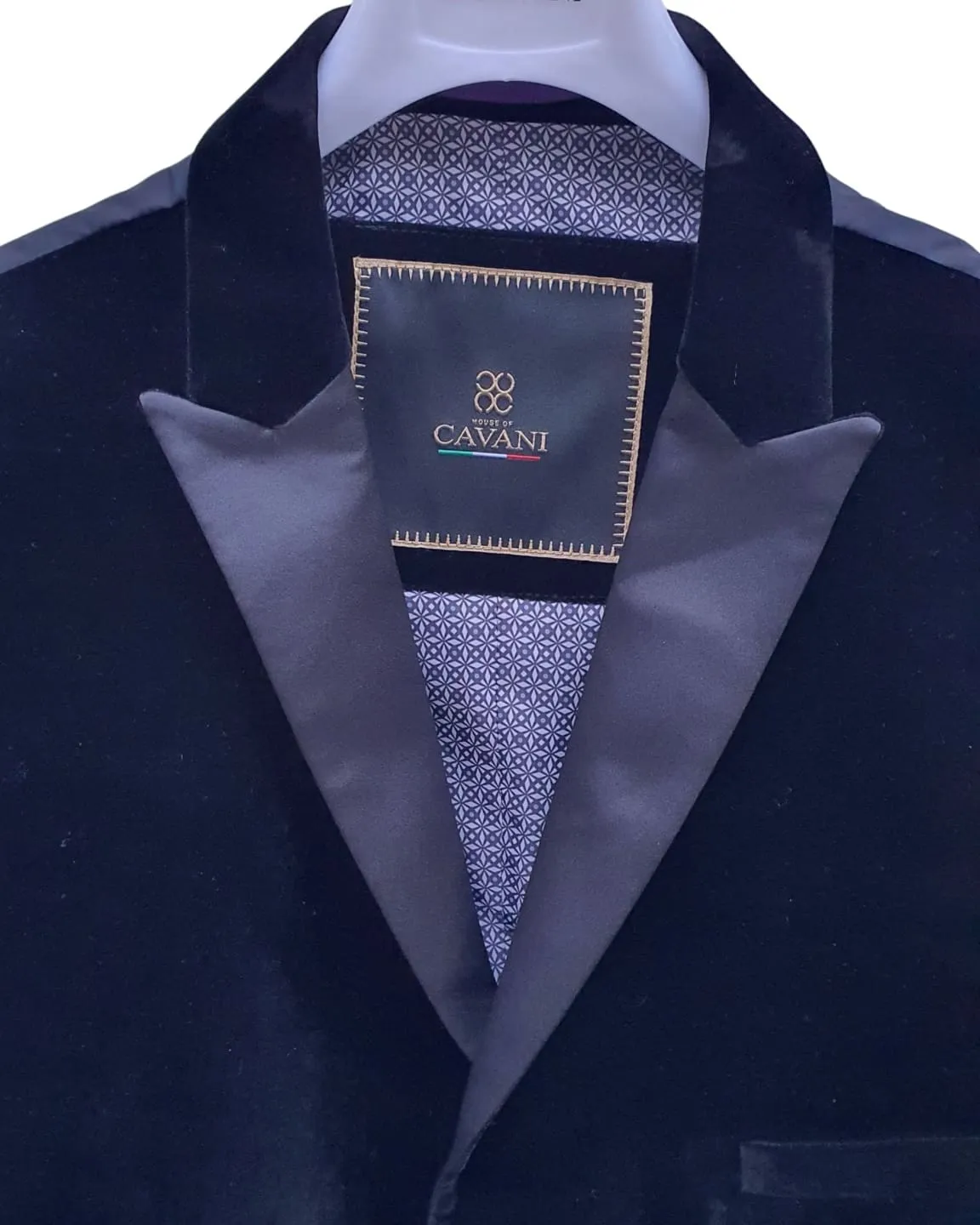 Cavani Rosa Navy Velvet Tuxedo Lapel Waistcoat