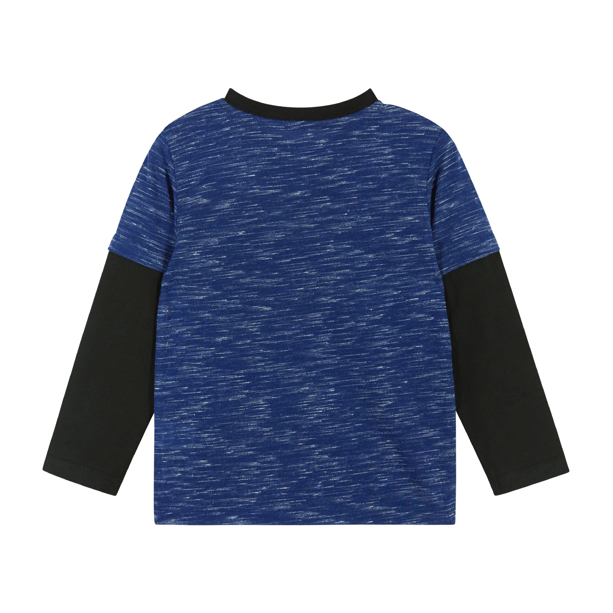 Dominic Long Sleeve Pocket Twofer Tee  | Blue