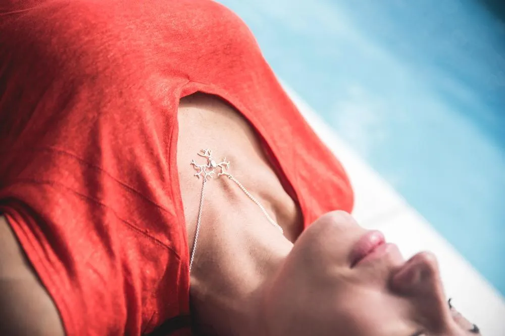 DRG neuron necklace | silver
