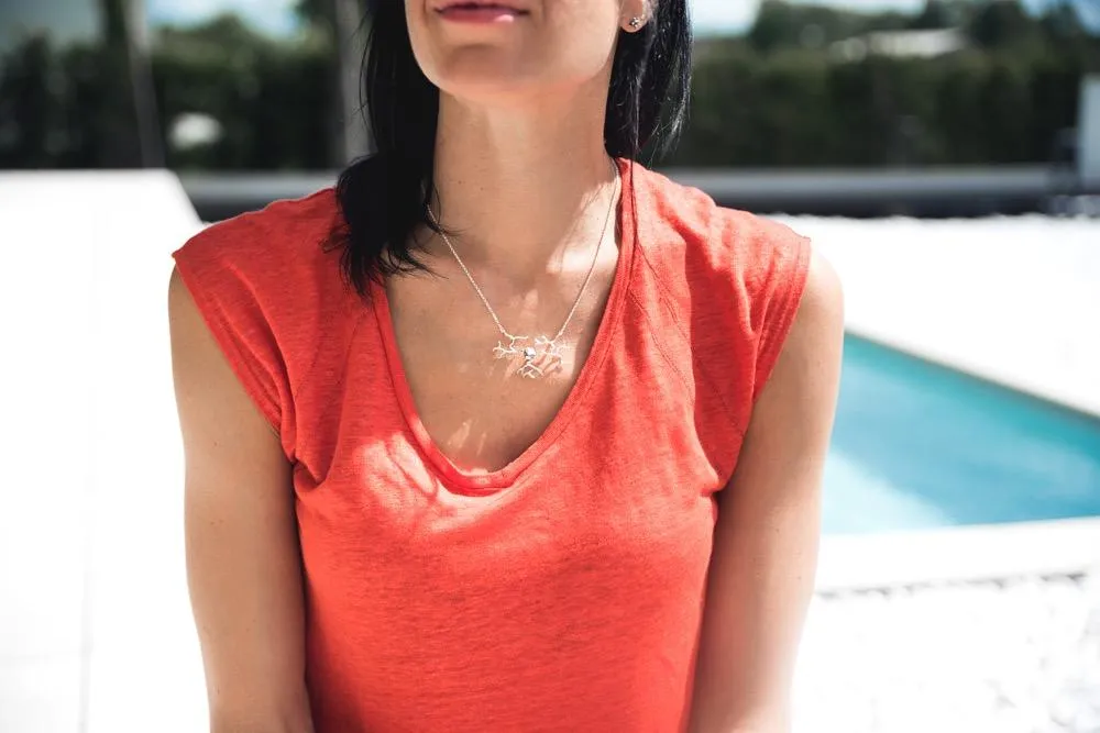 DRG neuron necklace | silver