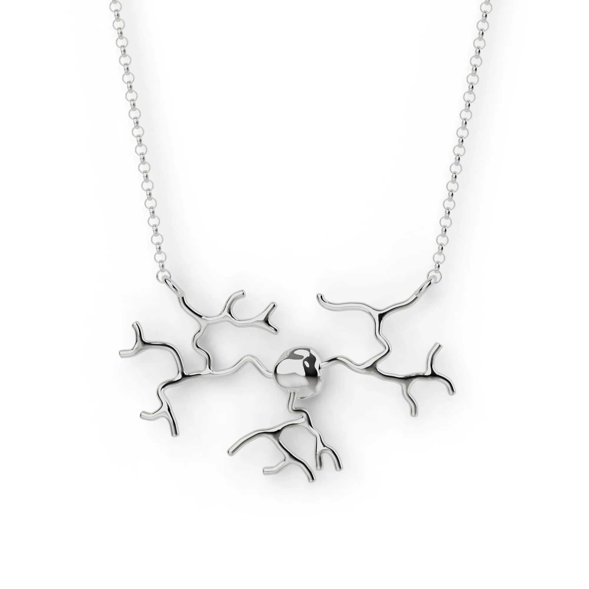 DRG neuron necklace | silver