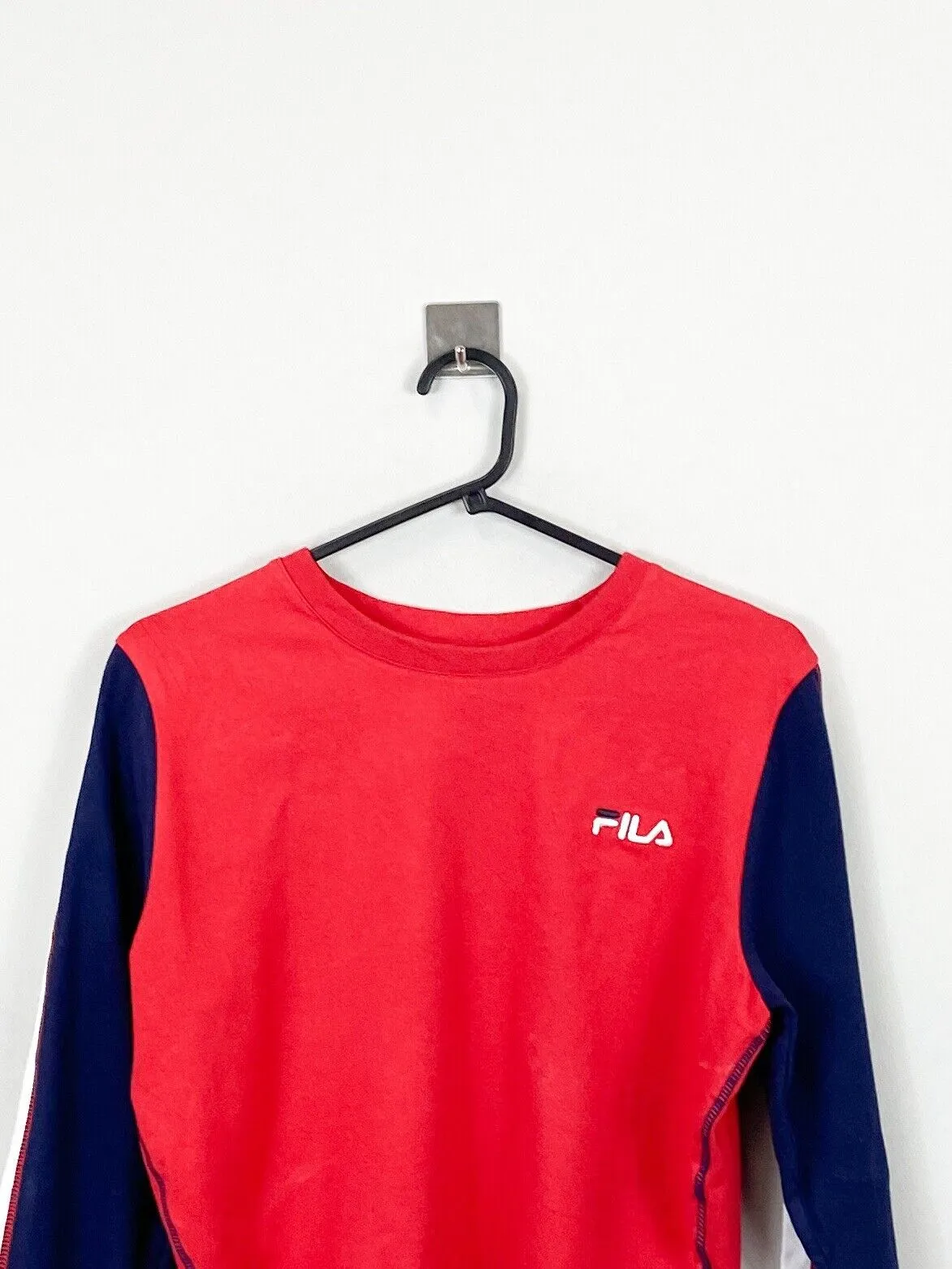 Fila Cropped Sweatshirt Red Womens M