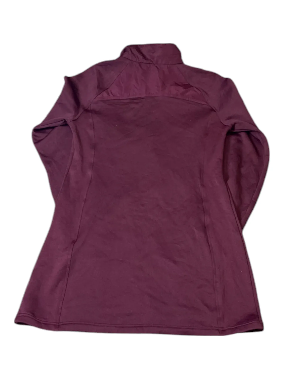 FILA Mixed-Media Jacket Womens Medium Maroon Quilted Activewear Sport Full Zip