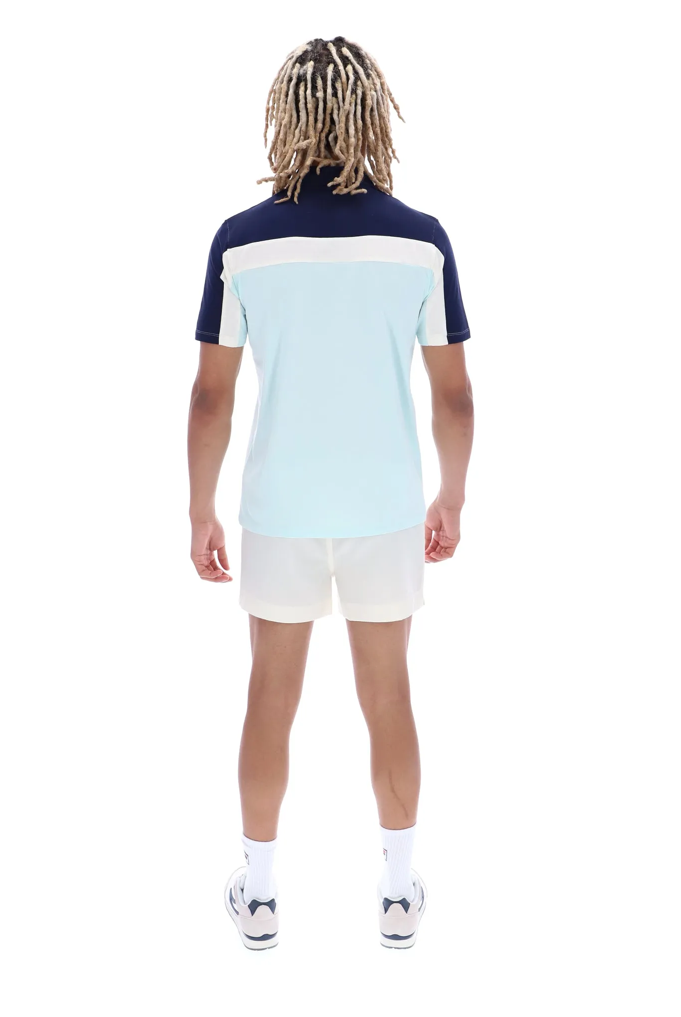 Fila Vintage KAISER Cut & Sew Polo/Blue Glass - New SS23