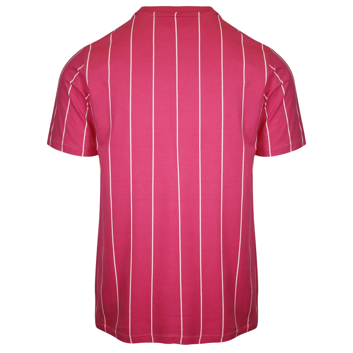 FILA Women's Pink & White Striped Logo S/S T-Shirt (163)