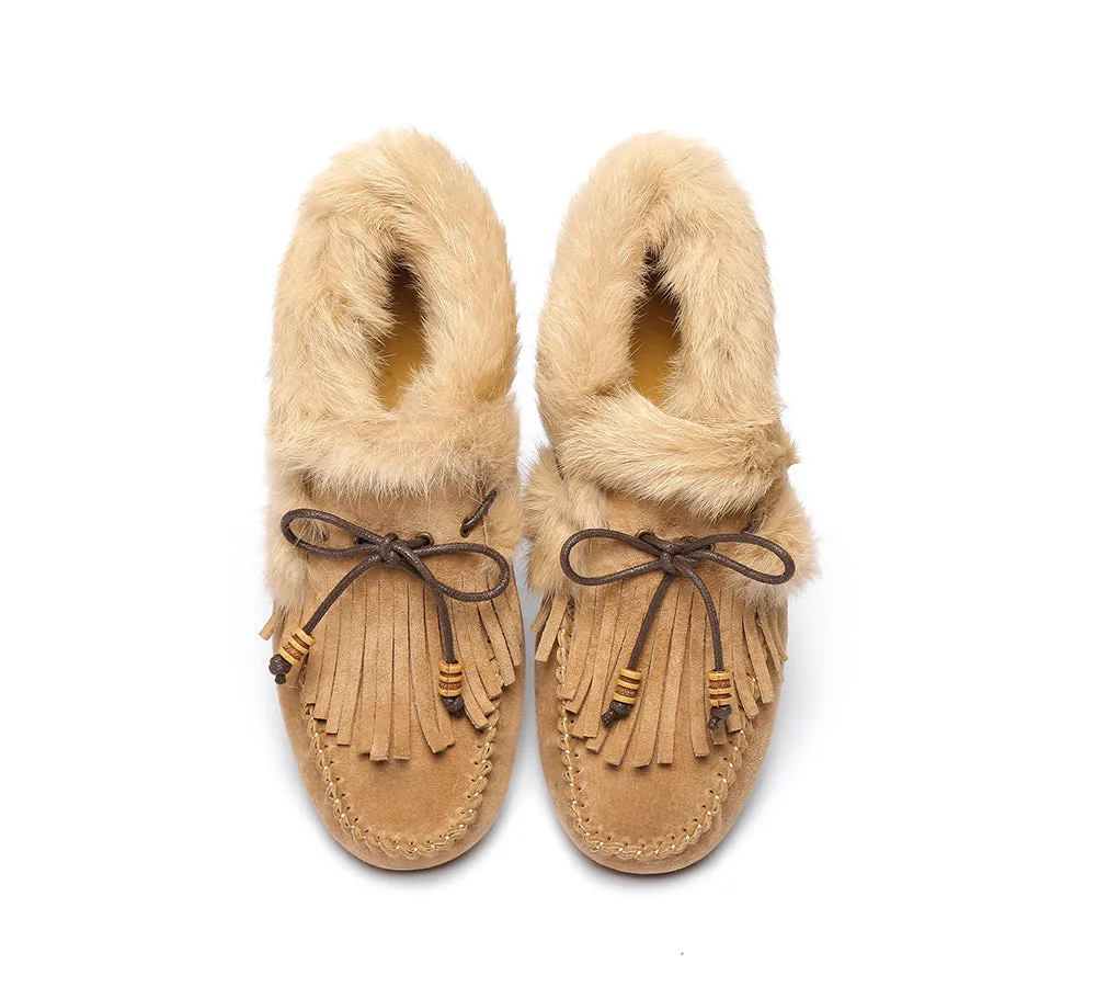 High-Top Womens Suna Moccasins with Tassel Detail