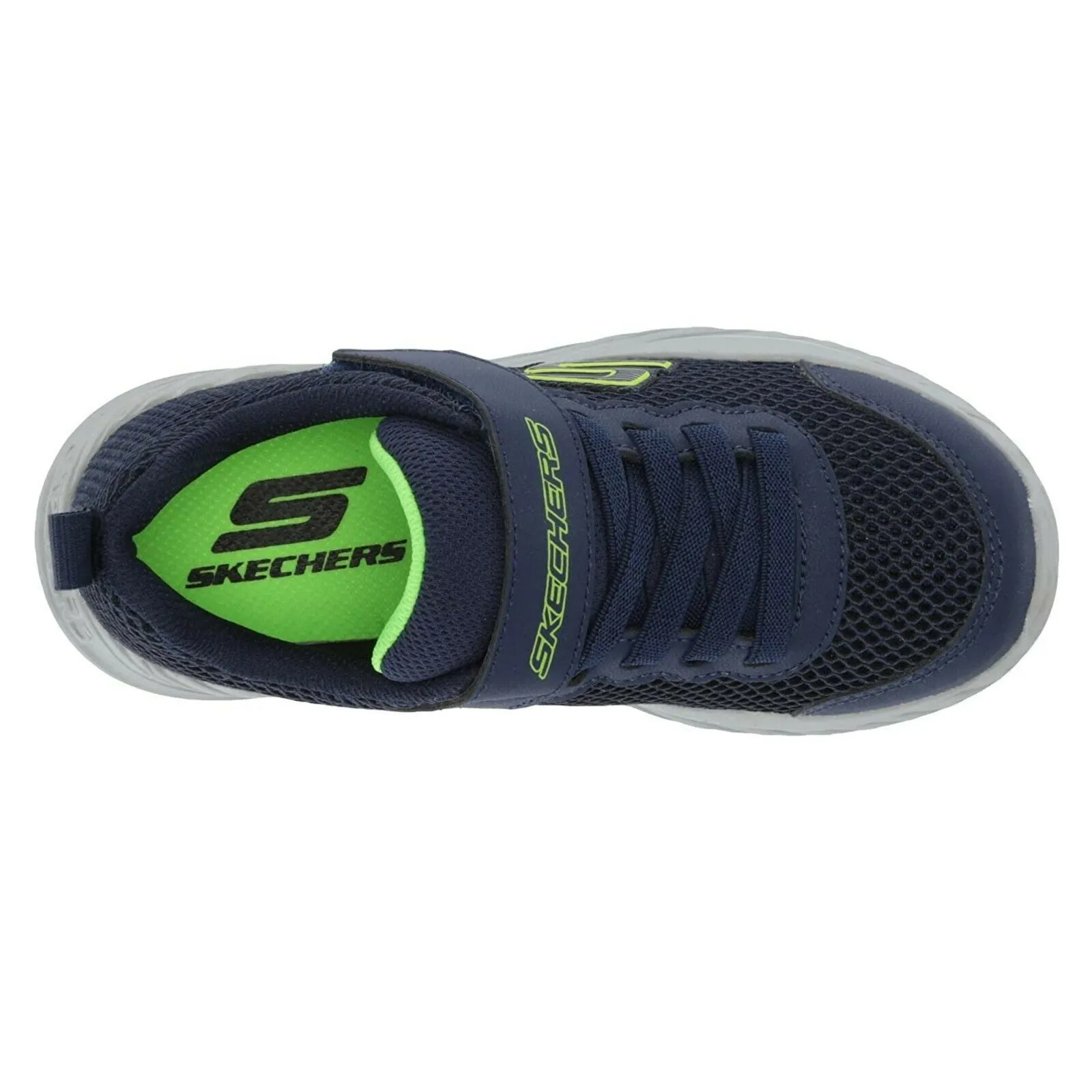 Scarpe da bambino Skechers - Art. 400083LNVLM - blu con strappo tessuto leggero