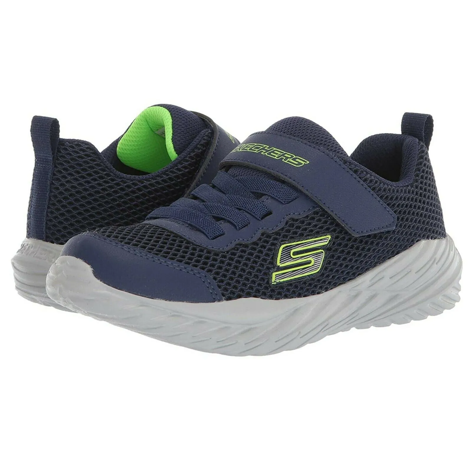 Scarpe da bambino Skechers - Art. 400083LNVLM - blu con strappo tessuto leggero
