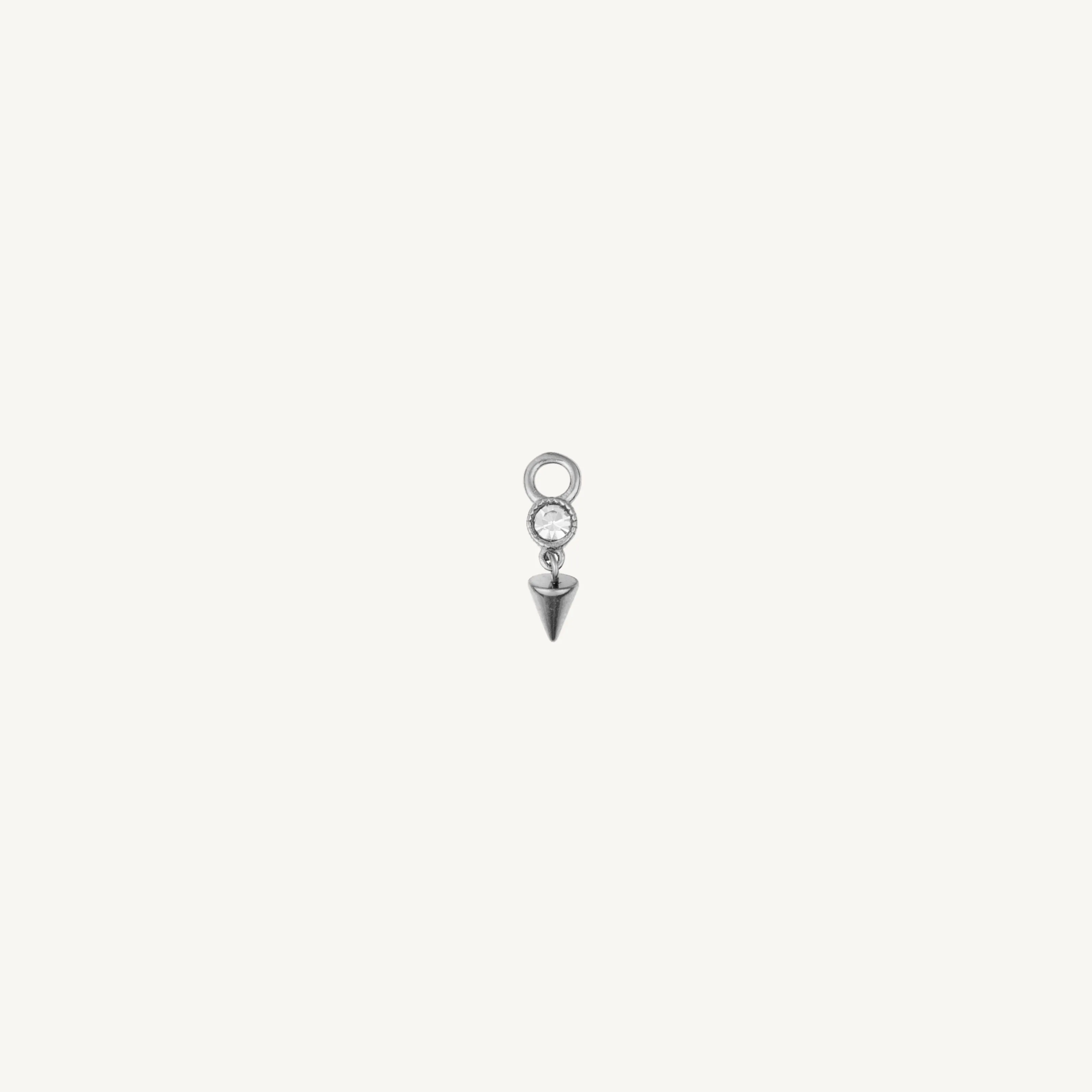 Single Gem & Cone Charm