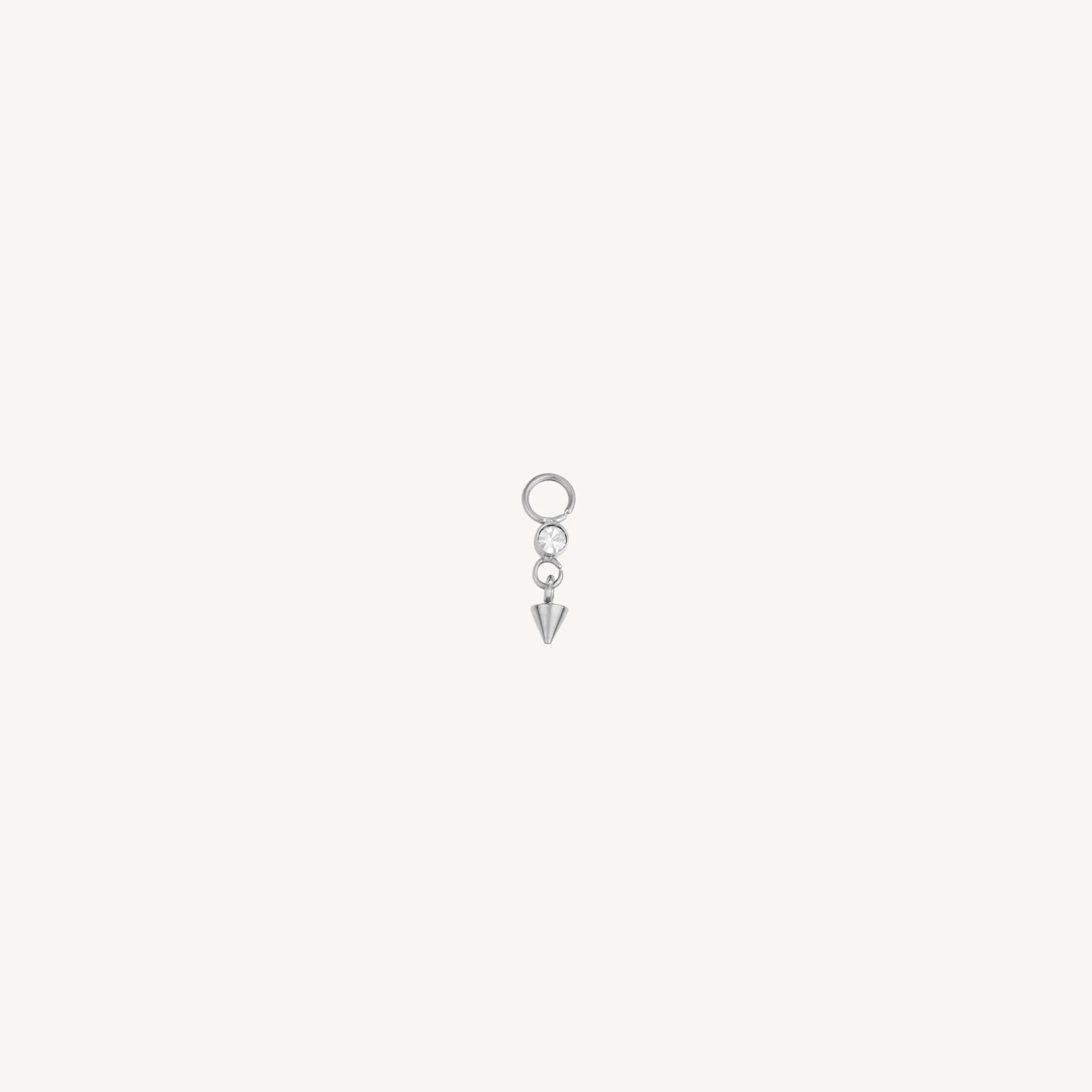 Single Mini Gem & Cone Charm