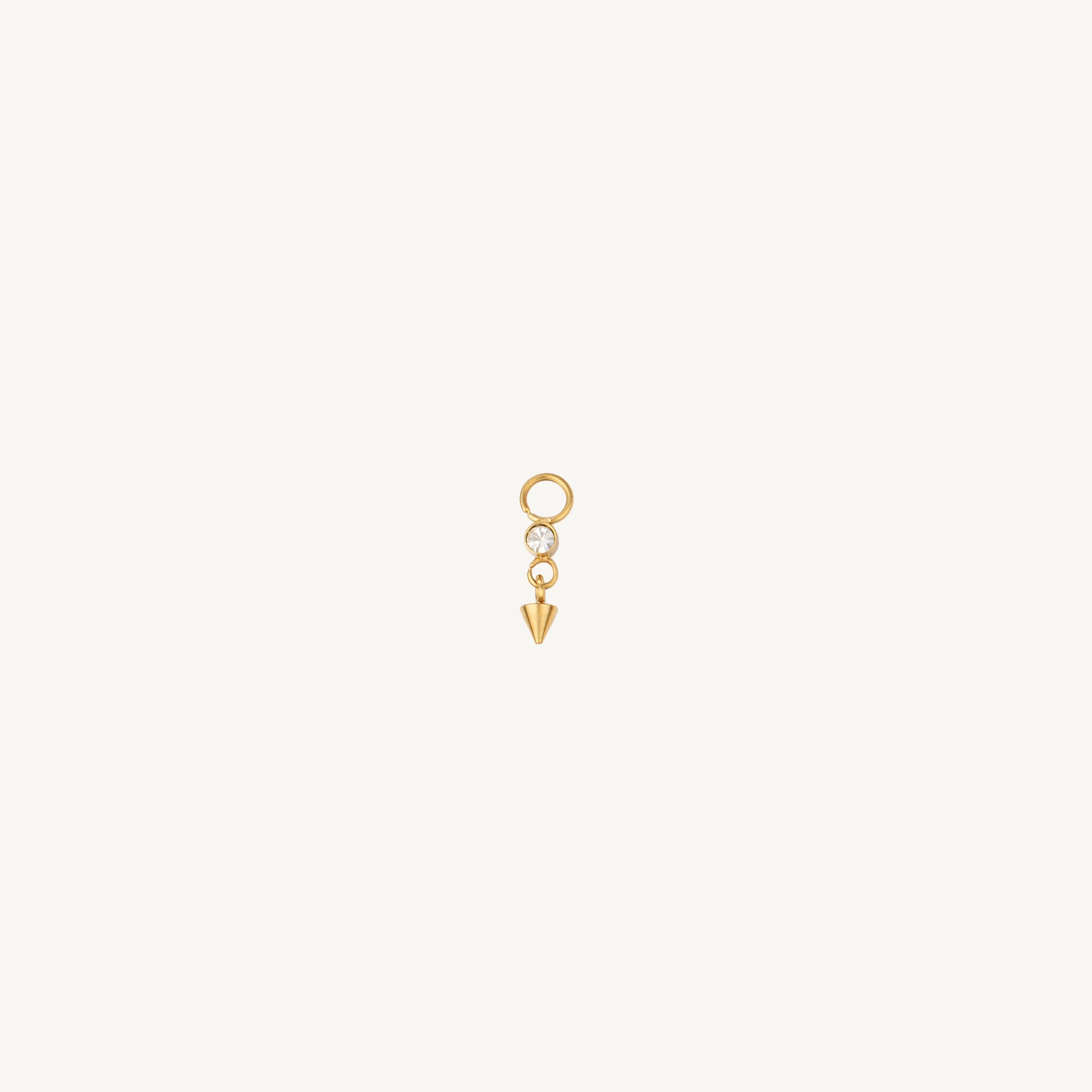 Single Mini Gem & Cone Charm