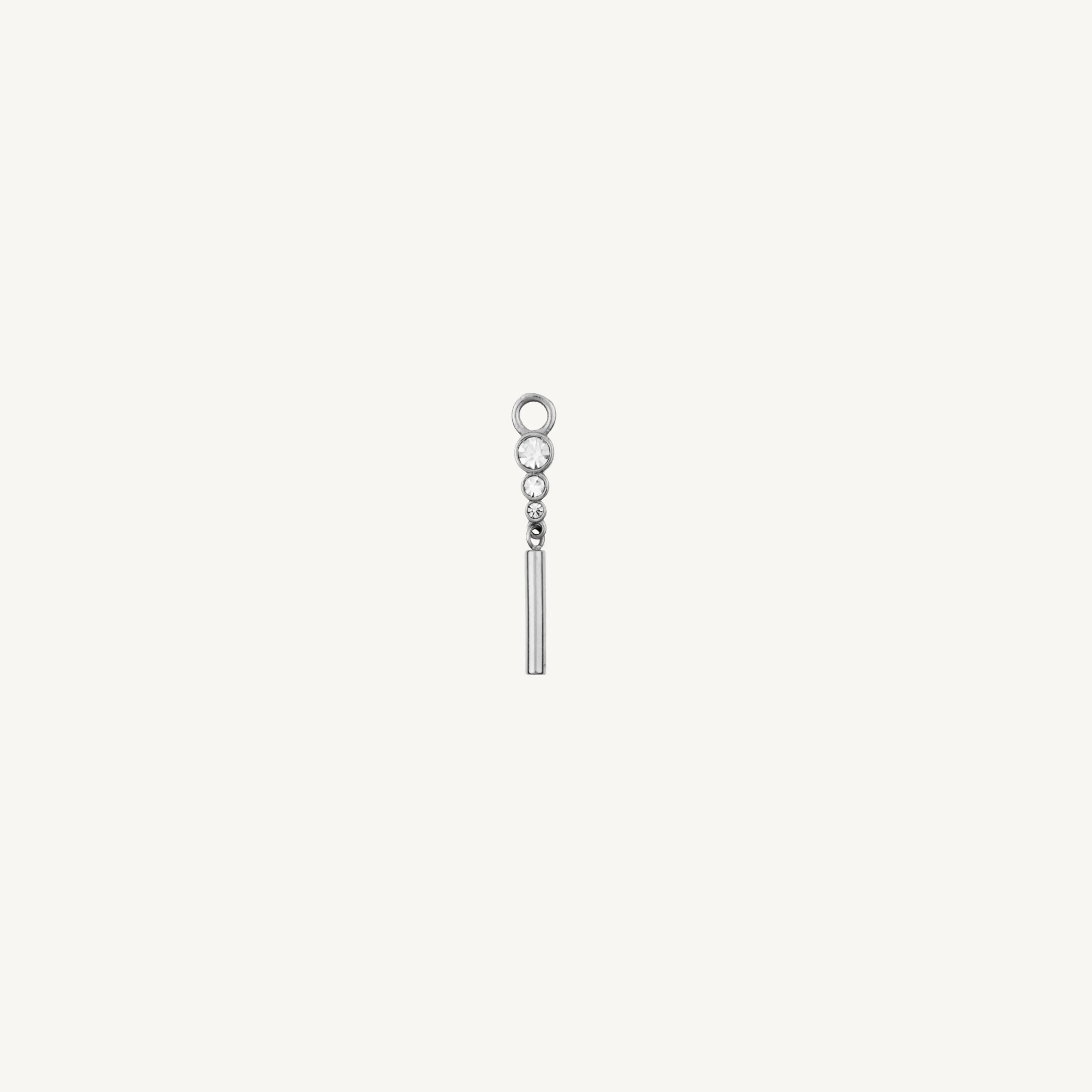 Single Triple Gem and Bar Charm