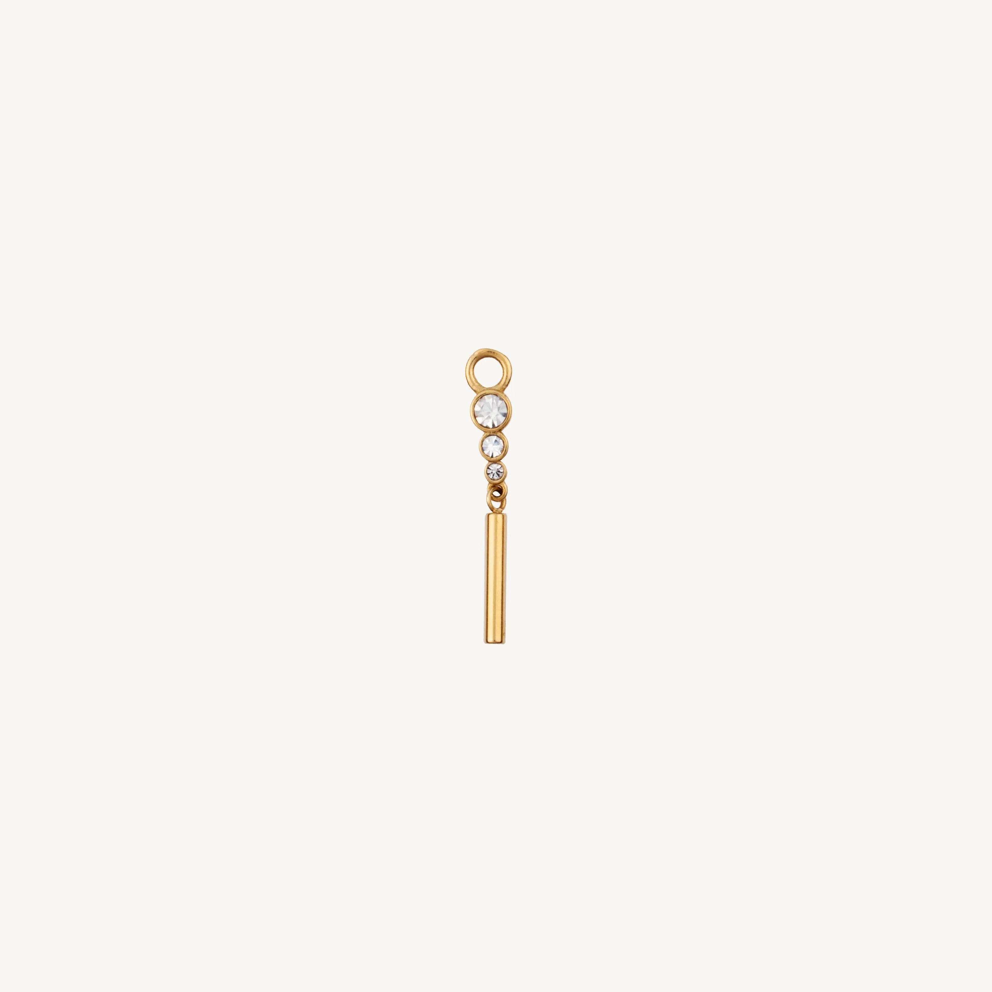 Single Triple Gem and Bar Charm