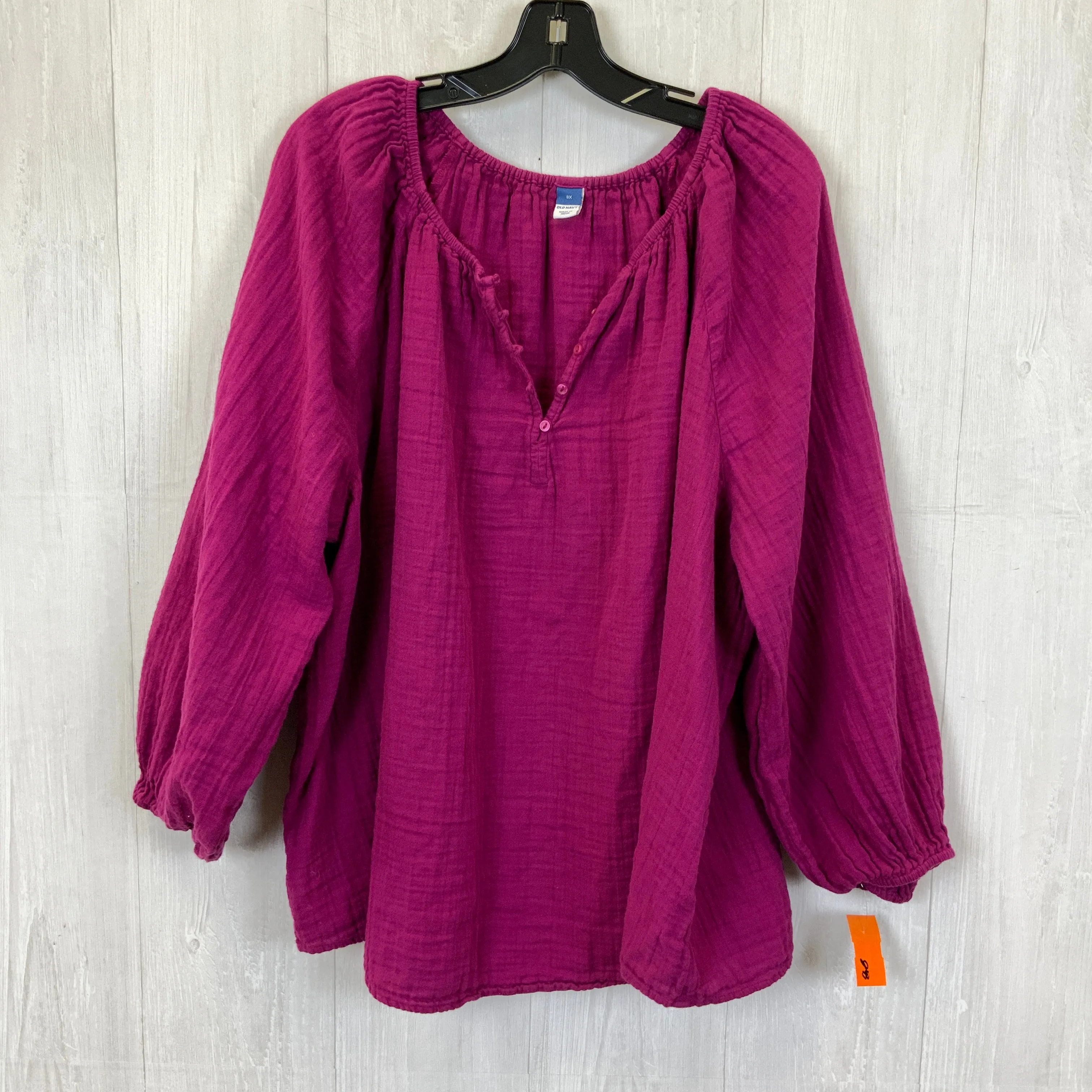 Top Long Sleeve By Old Navy In Purple, Size: 3x