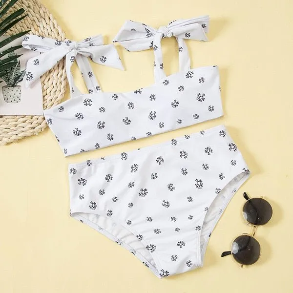 Zara Bandage Modest Bikini mit hoher Taille 