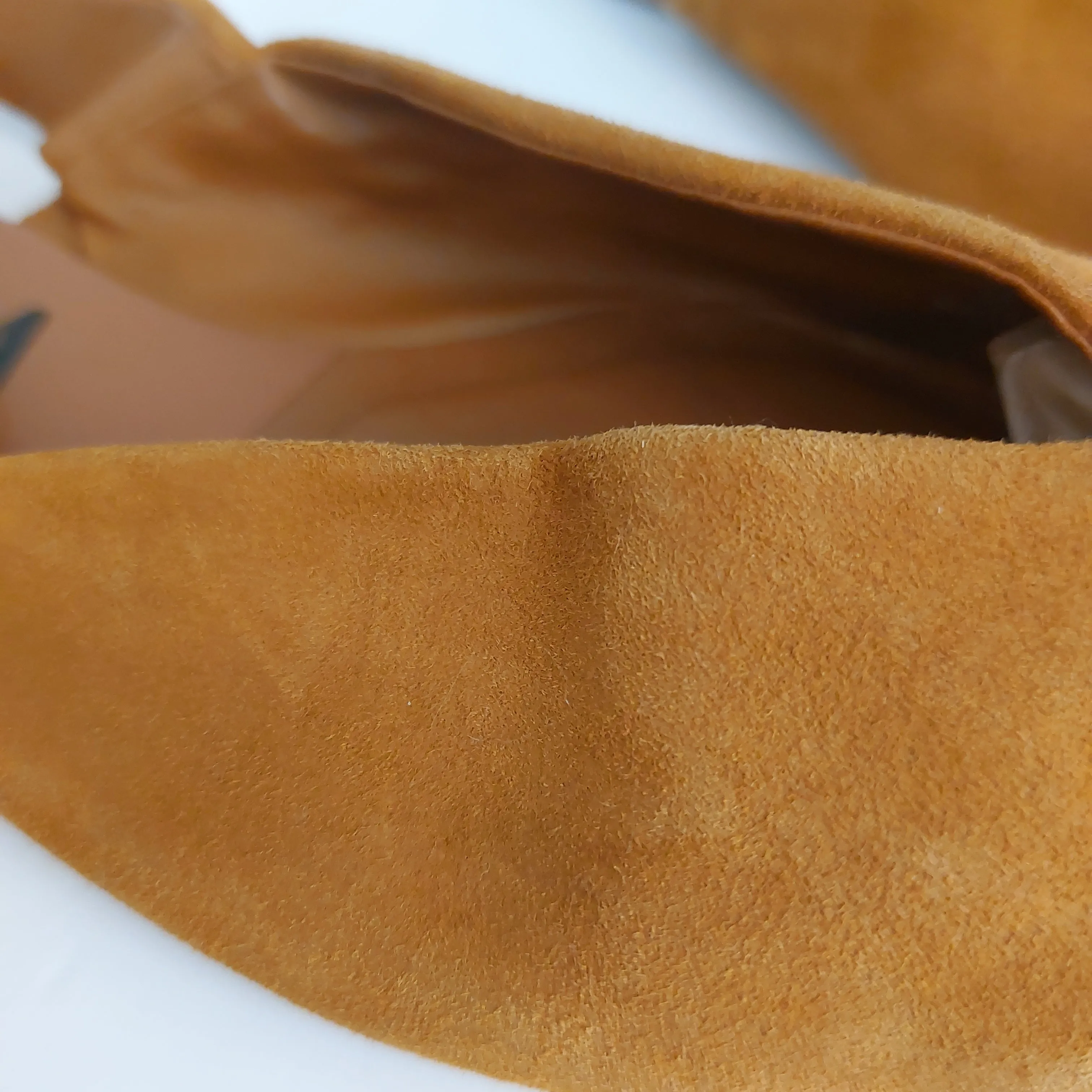 ZARA Camel Suede Pointed Sling-back Flats | Pre Loved |