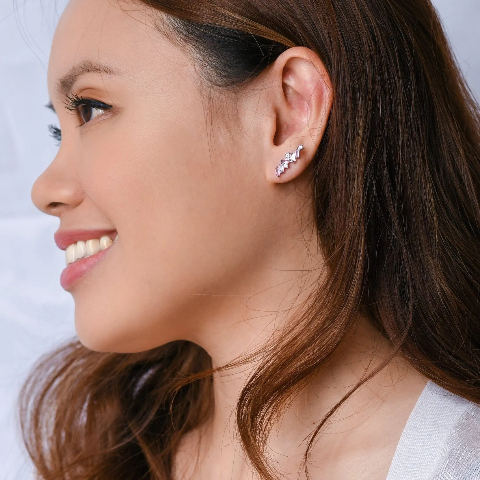 Zara Climber | Blush Silver
