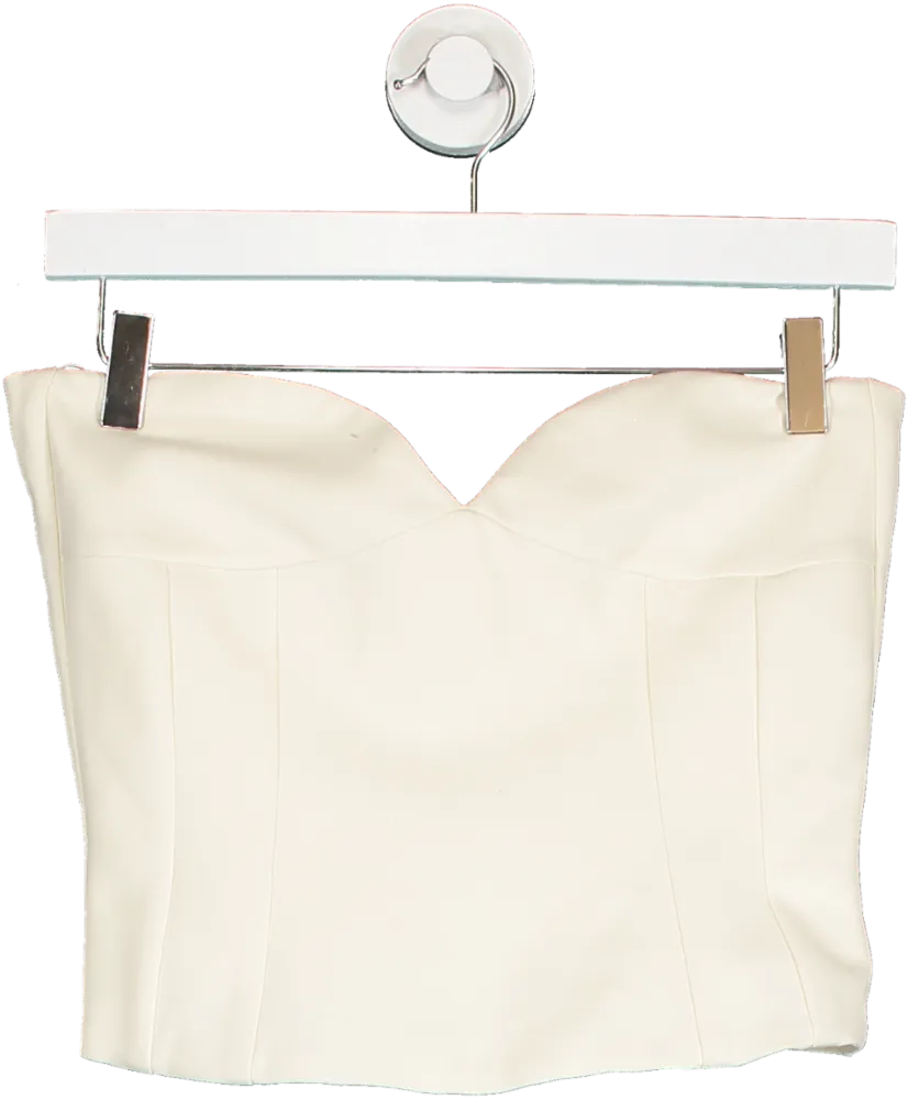 ZARA Cream Corset Bandeau UK S