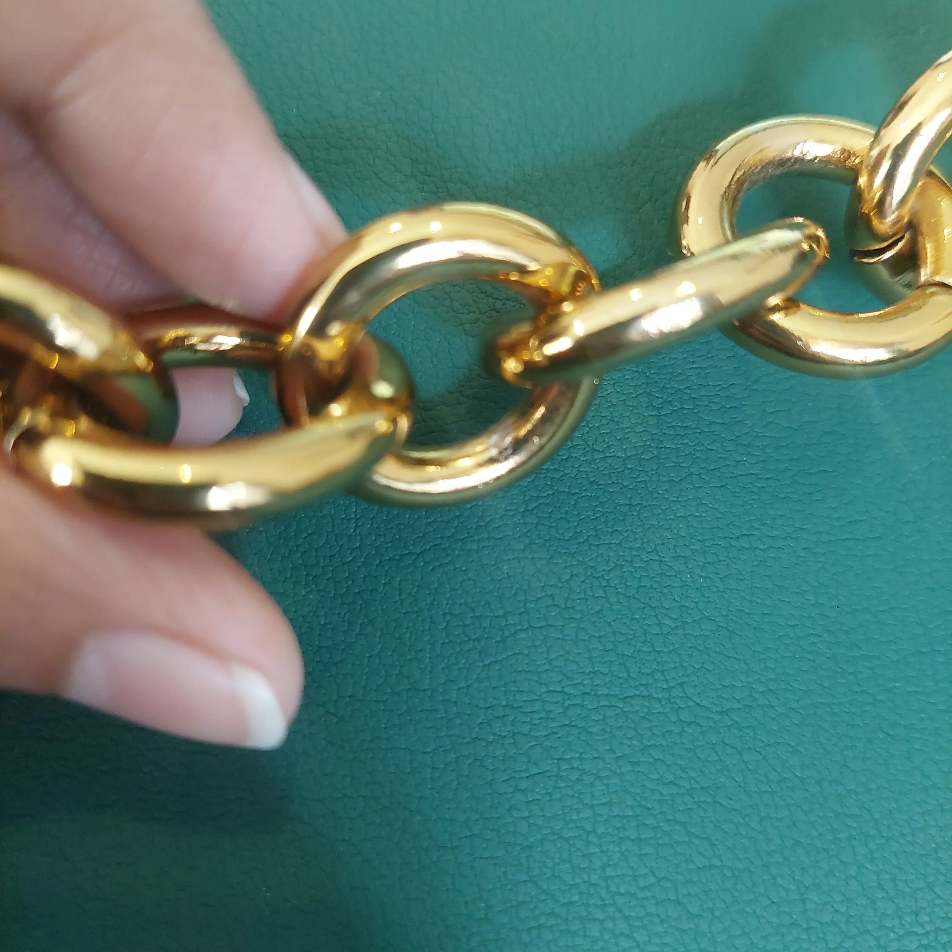 ZARA Emerald Green Gold Chain Shoulder Bag | Brand New |