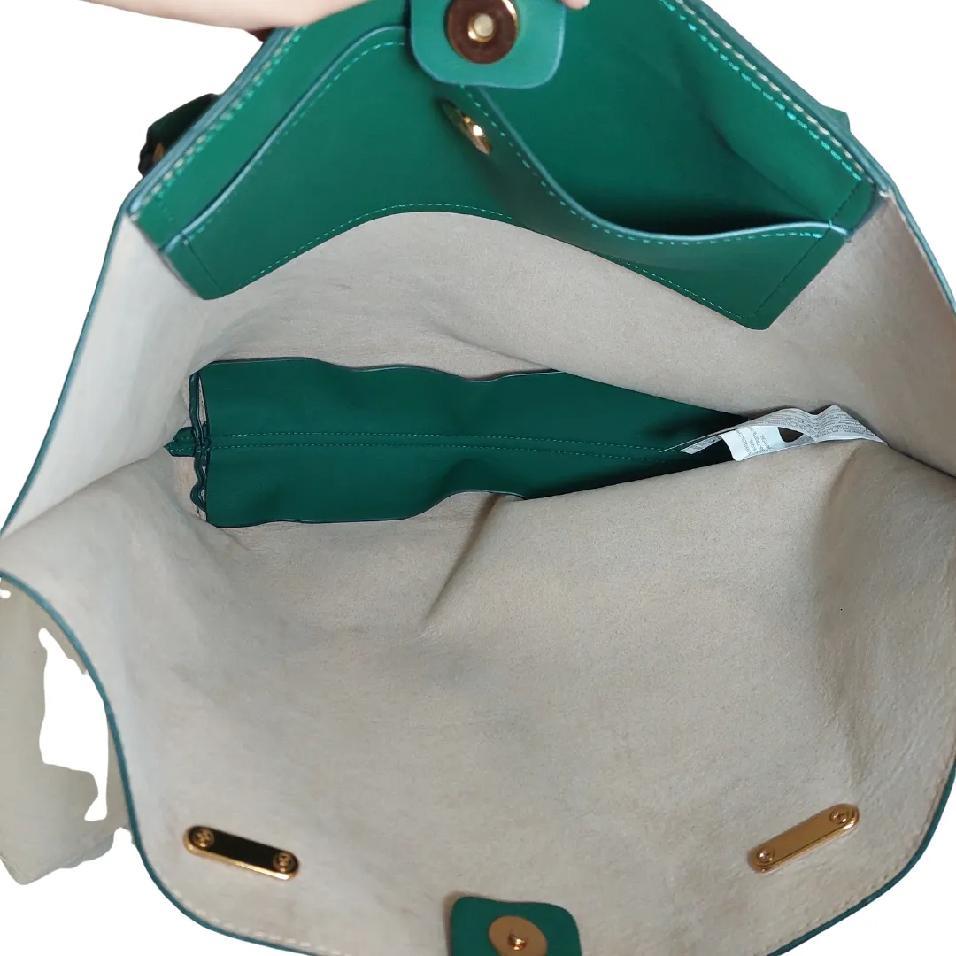 ZARA Emerald Green Gold Chain Shoulder Bag | Brand New |