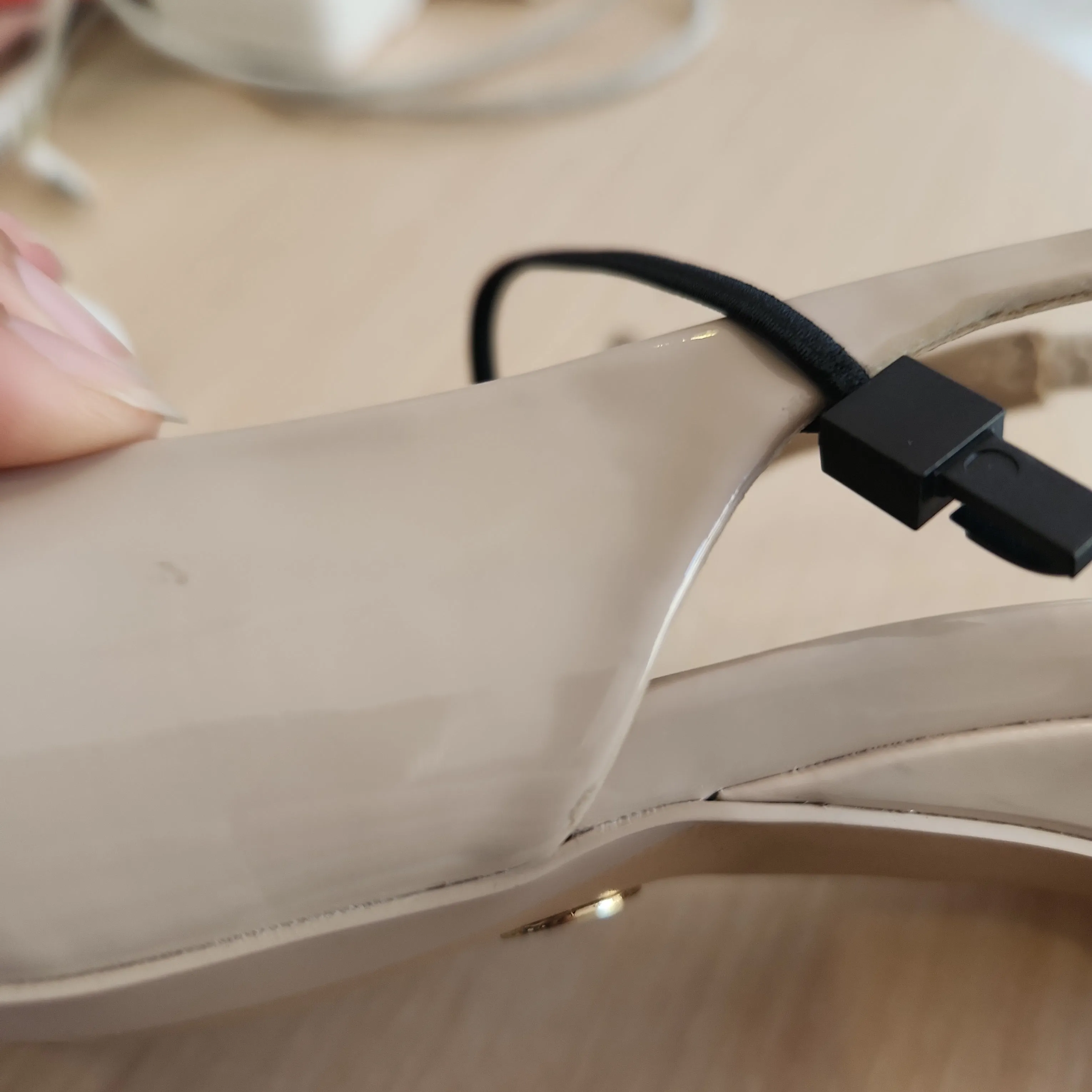 ZARA Taupe Pointed Bow Foamed Insole Heels | Brand New |